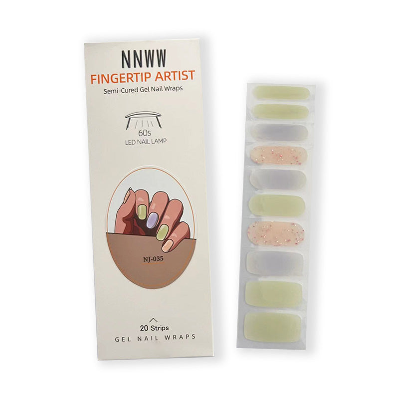 NNWW Luxurious Grid UV Nail Art Stickers｜ 20 strips