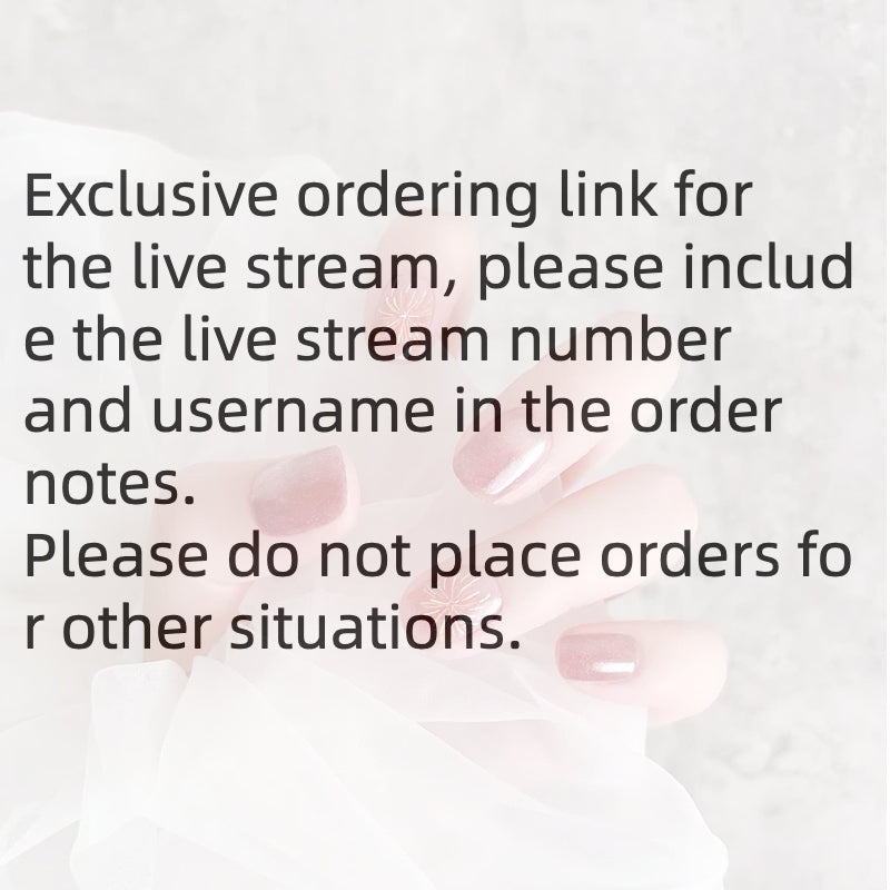 NNWW Live stream exclusive link, order with reference number.  UV Nail Art Stickers